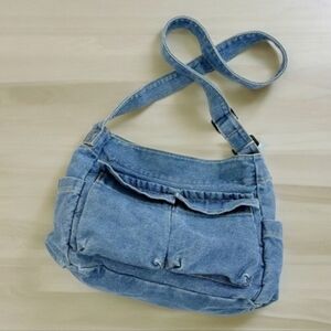 Restocked! NEW!  Trending denim tote bag.   Size medium